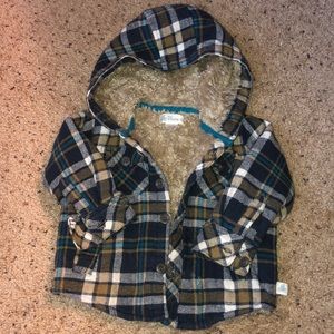 Flannel boy jacket